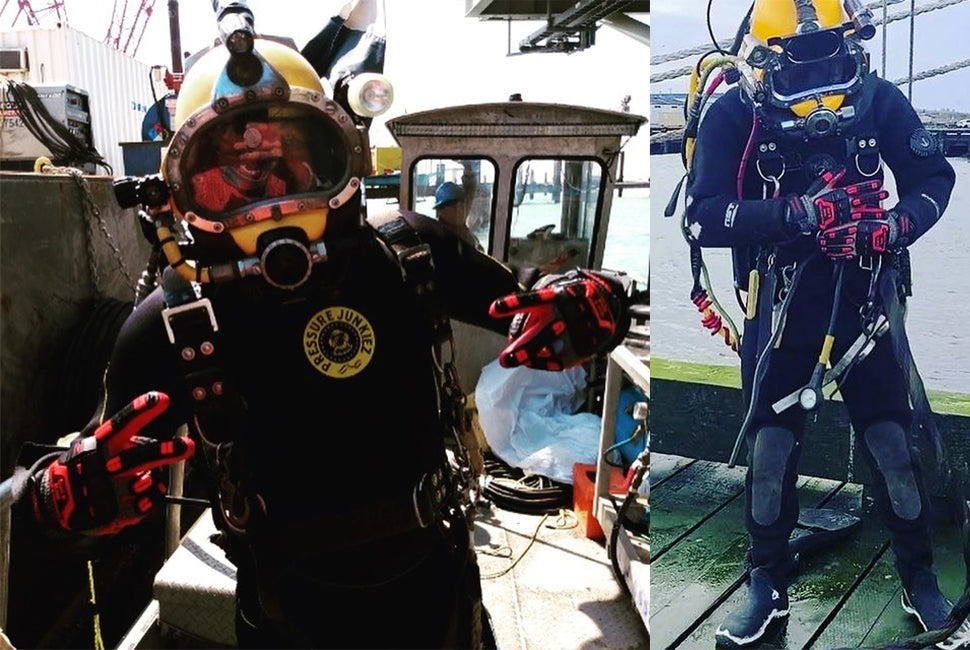 Cut level 5 Impact Gloves RED/BLACK Pressure Junkiez