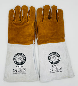 Top side welding gloves